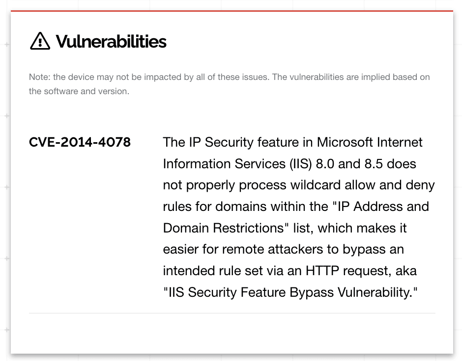 Microsoft IIS Vulnerability