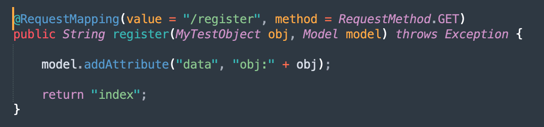 Spring Core parameter binding via a regular Java object (POJO)