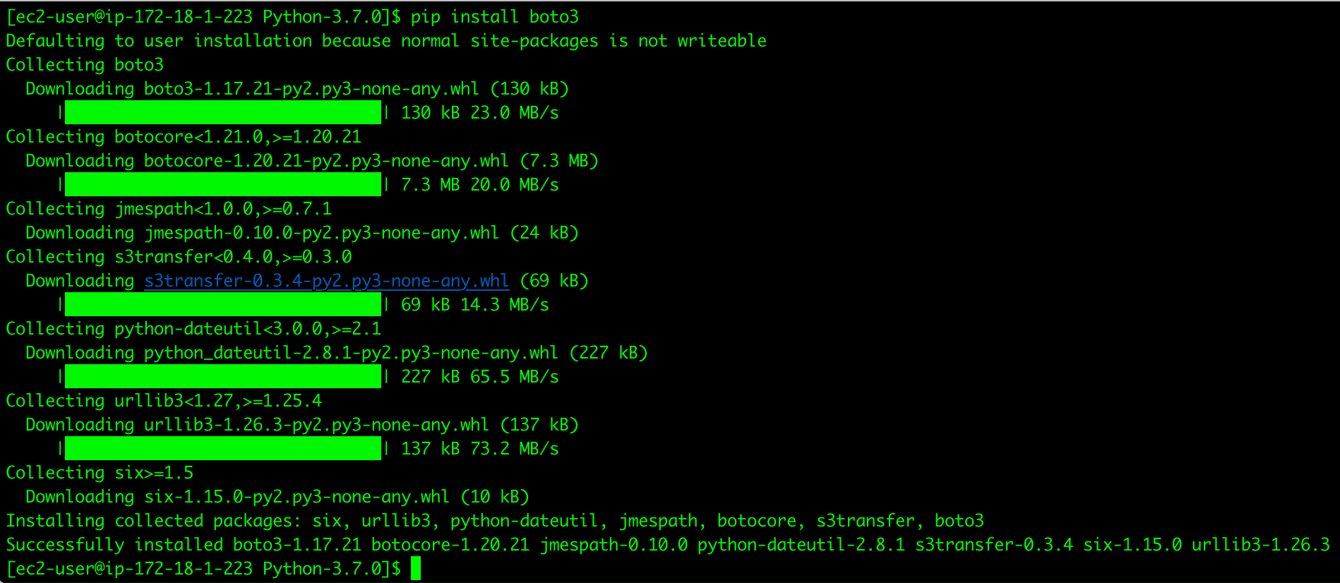 Installing dependencies