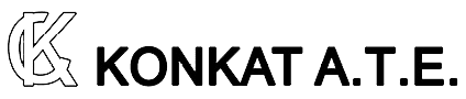 konkat logo in black