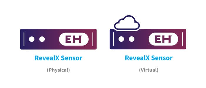 Image of the physical and virtual ExtraHop sensors