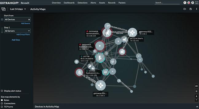 ExtraHop RevealX product UI - How do you assess your application dependencies before moving a workload to the cloud?